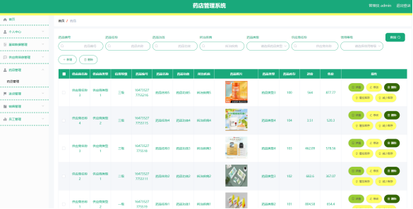 图 5.1 药品列表页面